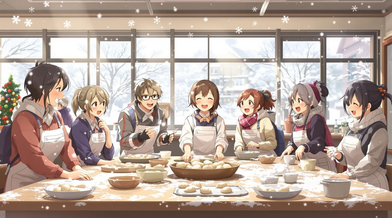 免费的短剧大全无广告 二年三班的日常 第12集 冬至包饺子